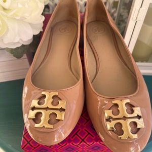 Authentic Tory Burch Patent Leather Ballet Flats.